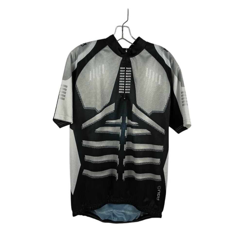 AGU Bike Gear XL 1/4 Zip Cycling Jersey Metal
